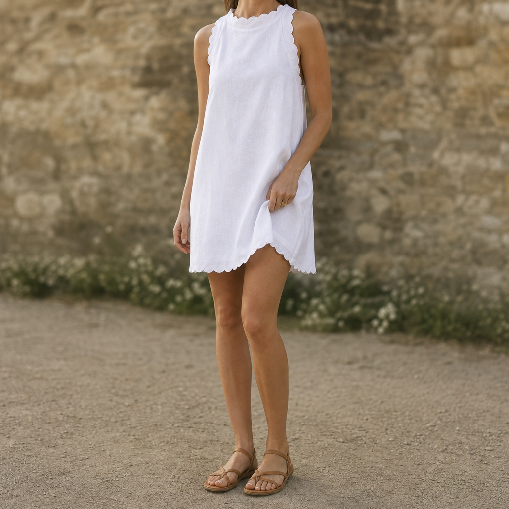 Clara Scalloped Dress