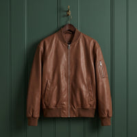 Hadley Leather Bomber Jacket