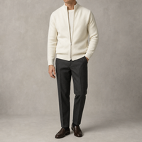 Nolan Ribbed Zip Cardigan