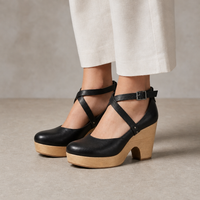 Maeve Leather Wedge Sandals