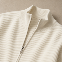Nolan Ribbed Zip Cardigan