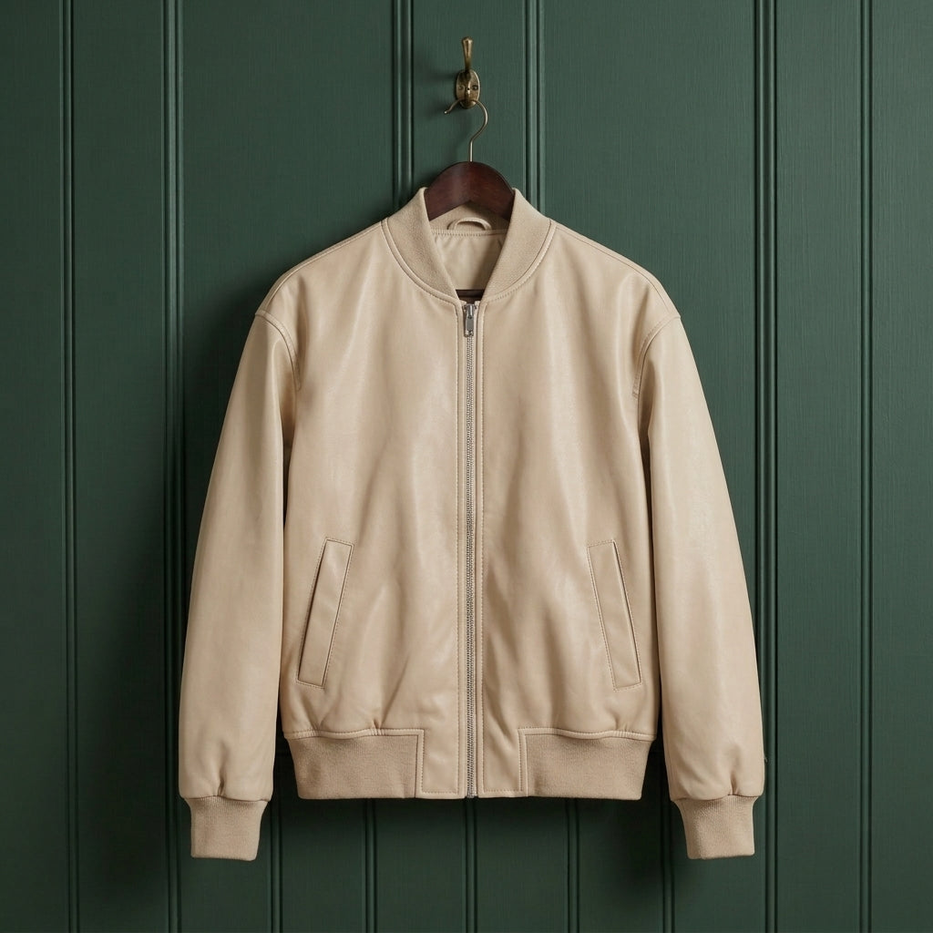 Hadley Leather Bomber Jacket