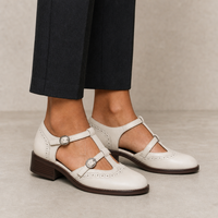 Evelyn Leather Mary Janes