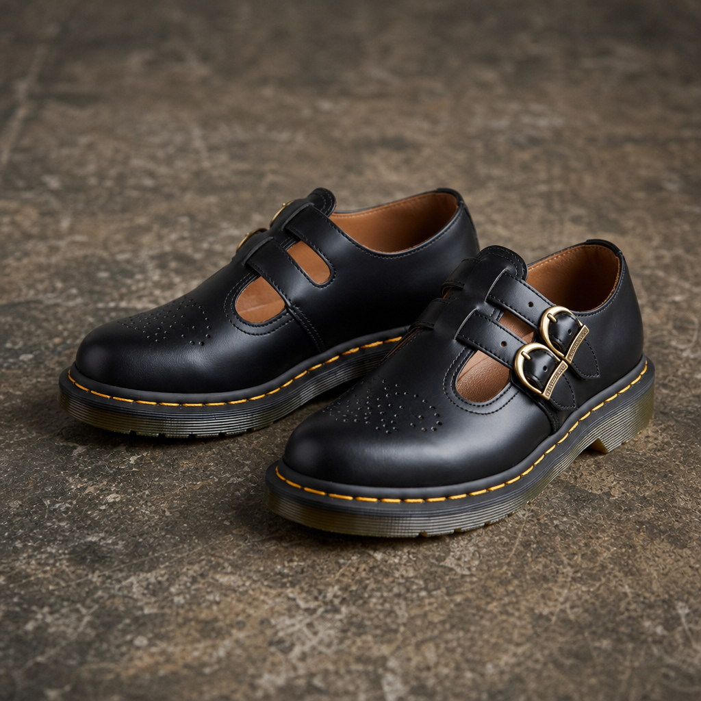 Florence Leather Mary Jane Flats