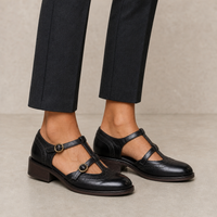 Evelyn Leather Mary Janes