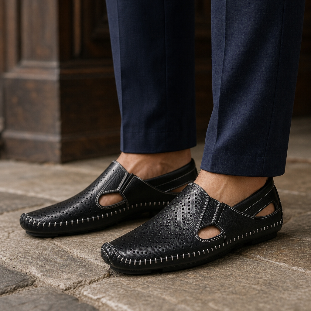 Declan Leather Sandals
