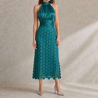 Adelaide Halter Midi Dress