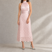 Adelaide Halter Midi Dress