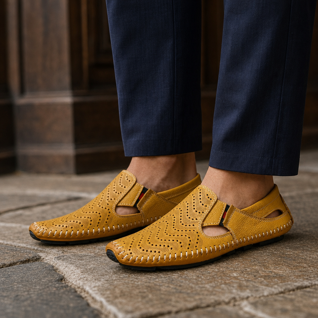 Declan Leather Sandals