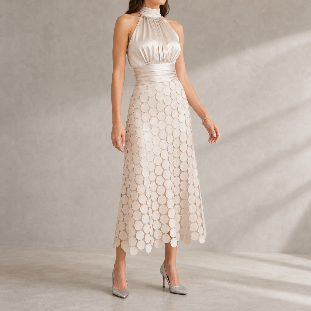 Adelaide Halter Midi Dress