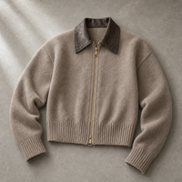Lawrence Collared Zip Cardigan