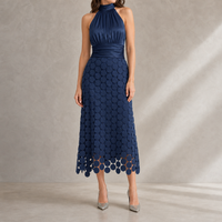 Adelaide Halter Midi Dress