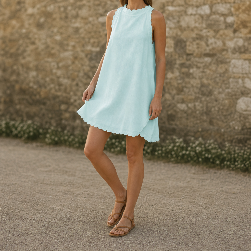 Clara Scalloped Dress