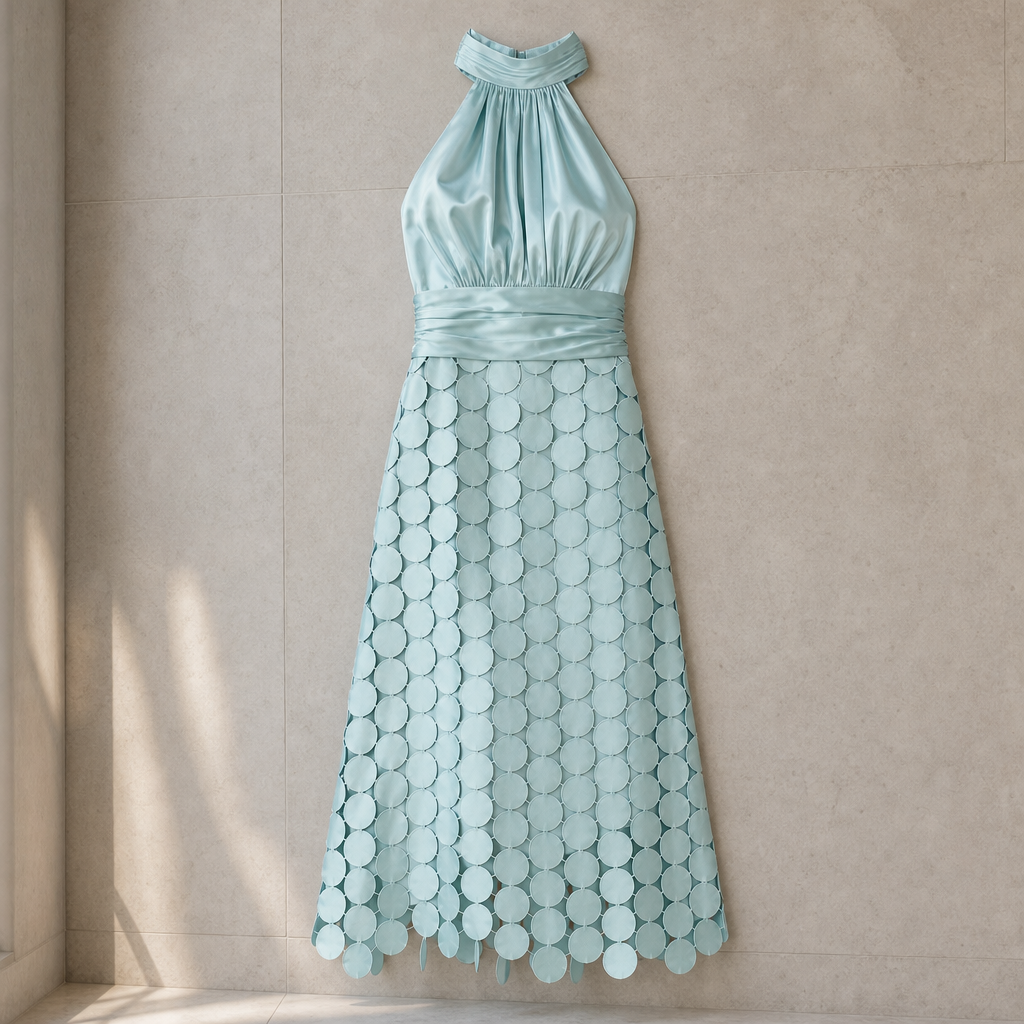 Adelaide Halter Midi Dress